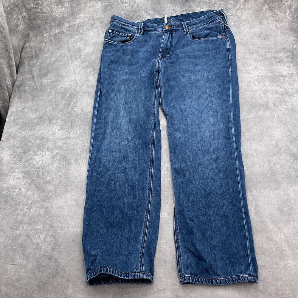 Tommy Bahama Jeans Men 38W x 34L Blue Standard Mid Rise Cotton Stretch Straight